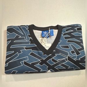 Adidas Jersey V-Neck T-Shirt, Large